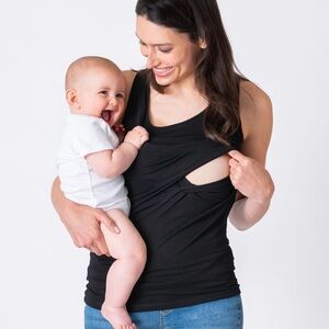 Seraphine Black Nursing Top